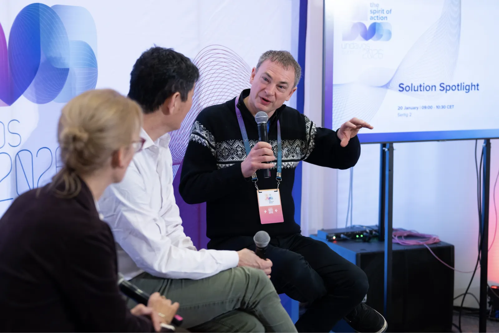 Panel on stage at unDavos Summit 2026